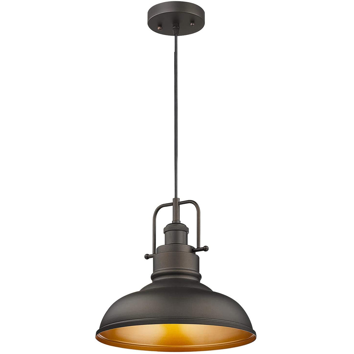 Farmhouse Pendant Light Industrial Hanging Light Fixture,11-inch