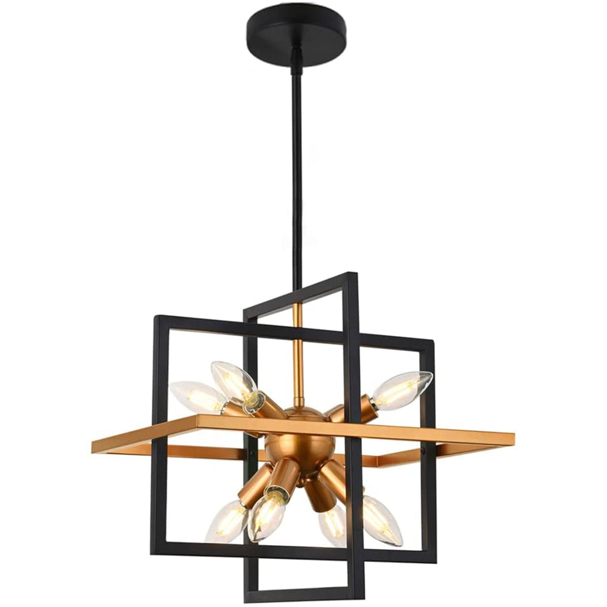 Black Metal Lantern Chandeliers