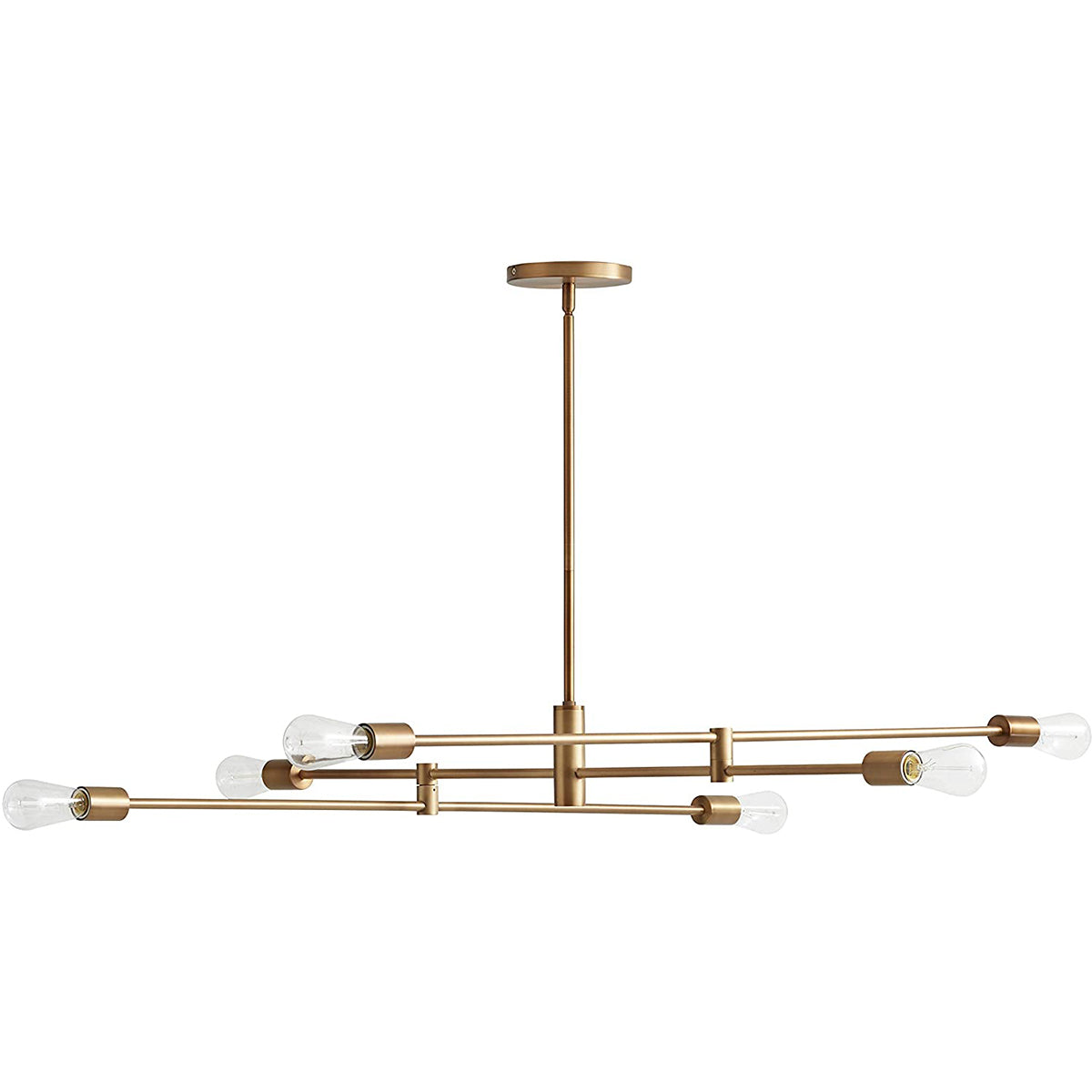 Modern Metal Rod Ceiling Pendant Chandelier