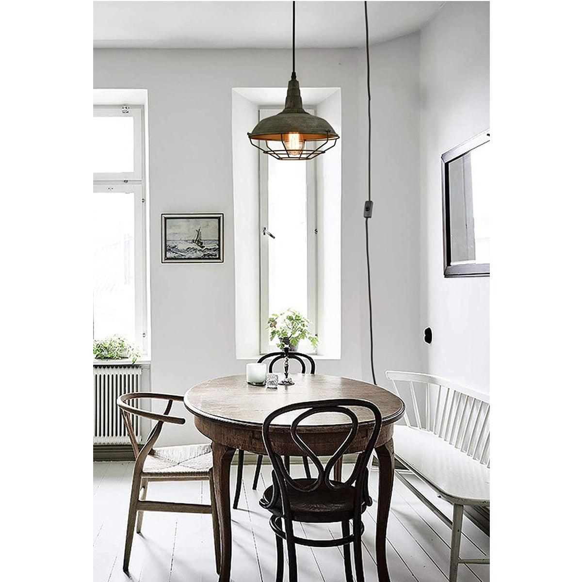 Farmhouse Plug in Pendant Light