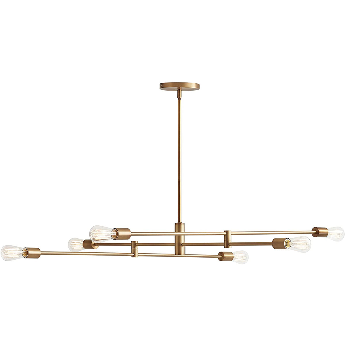 Modern Metal Rod Ceiling Pendant Chandelier