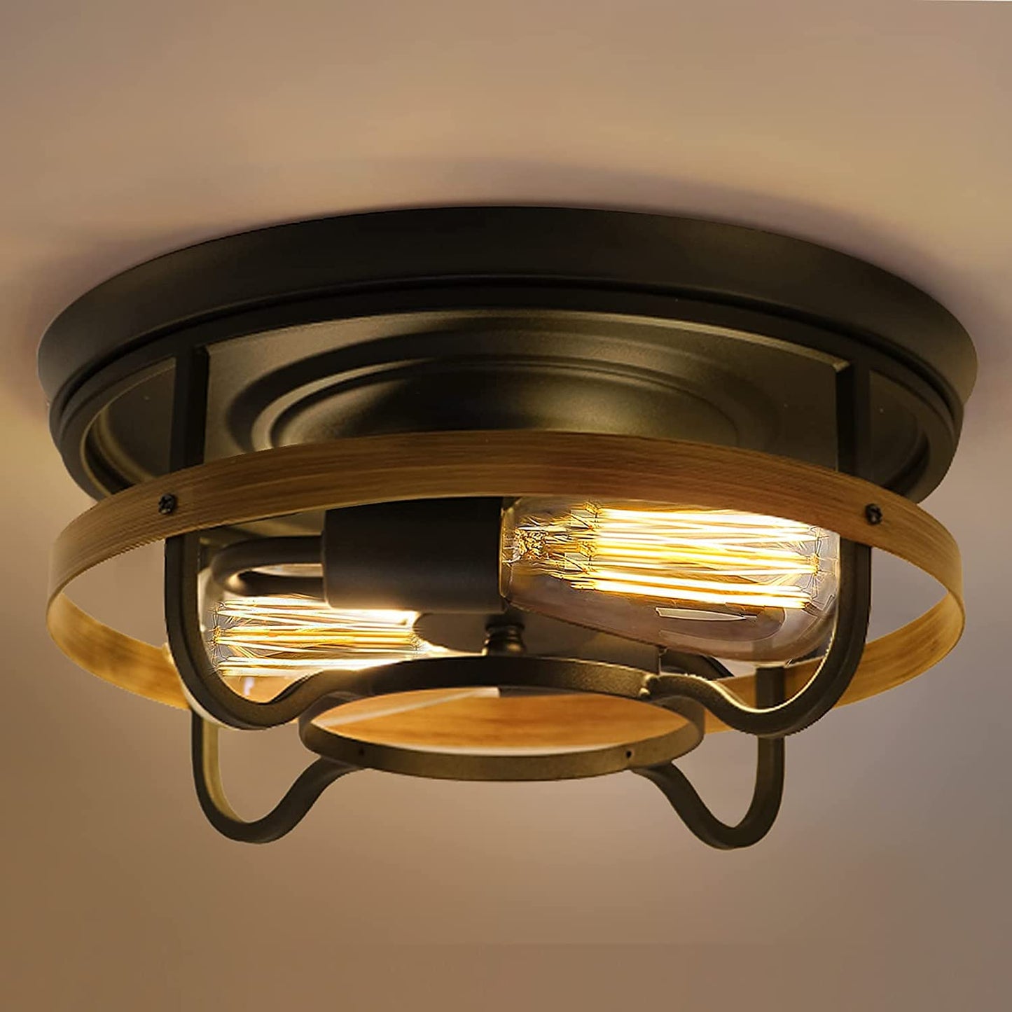 Farmhouse Flush Mount Ceiling Light Fixture