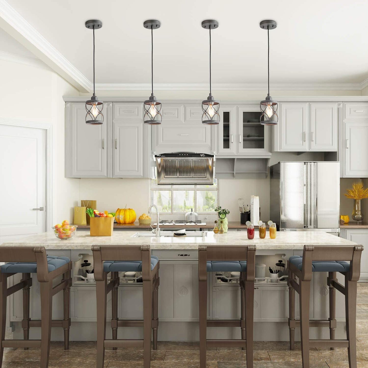 Industrial Cage Pendant ceiling Lighting,4.75 Inches