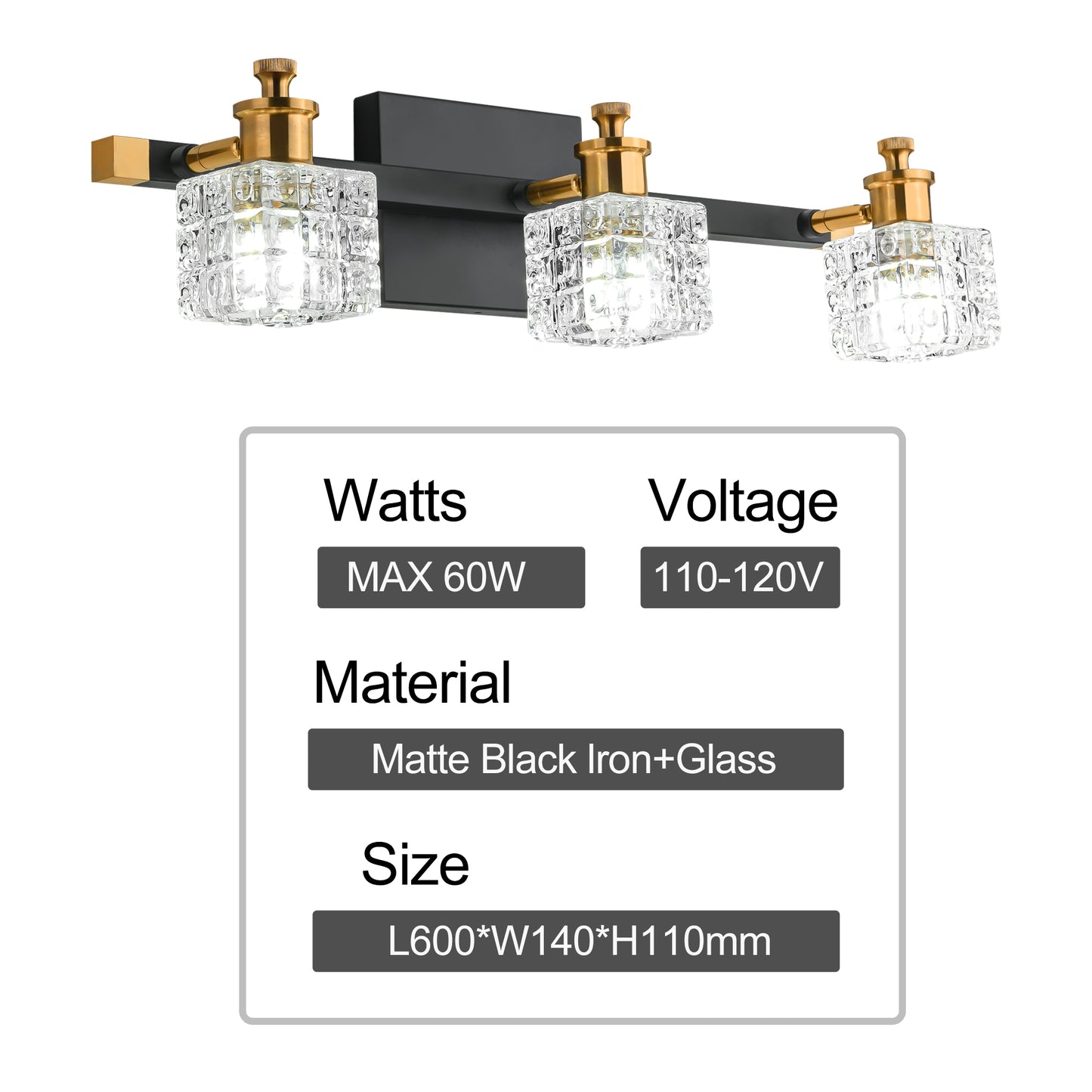 Bathroom Vanity Light-9600-3T