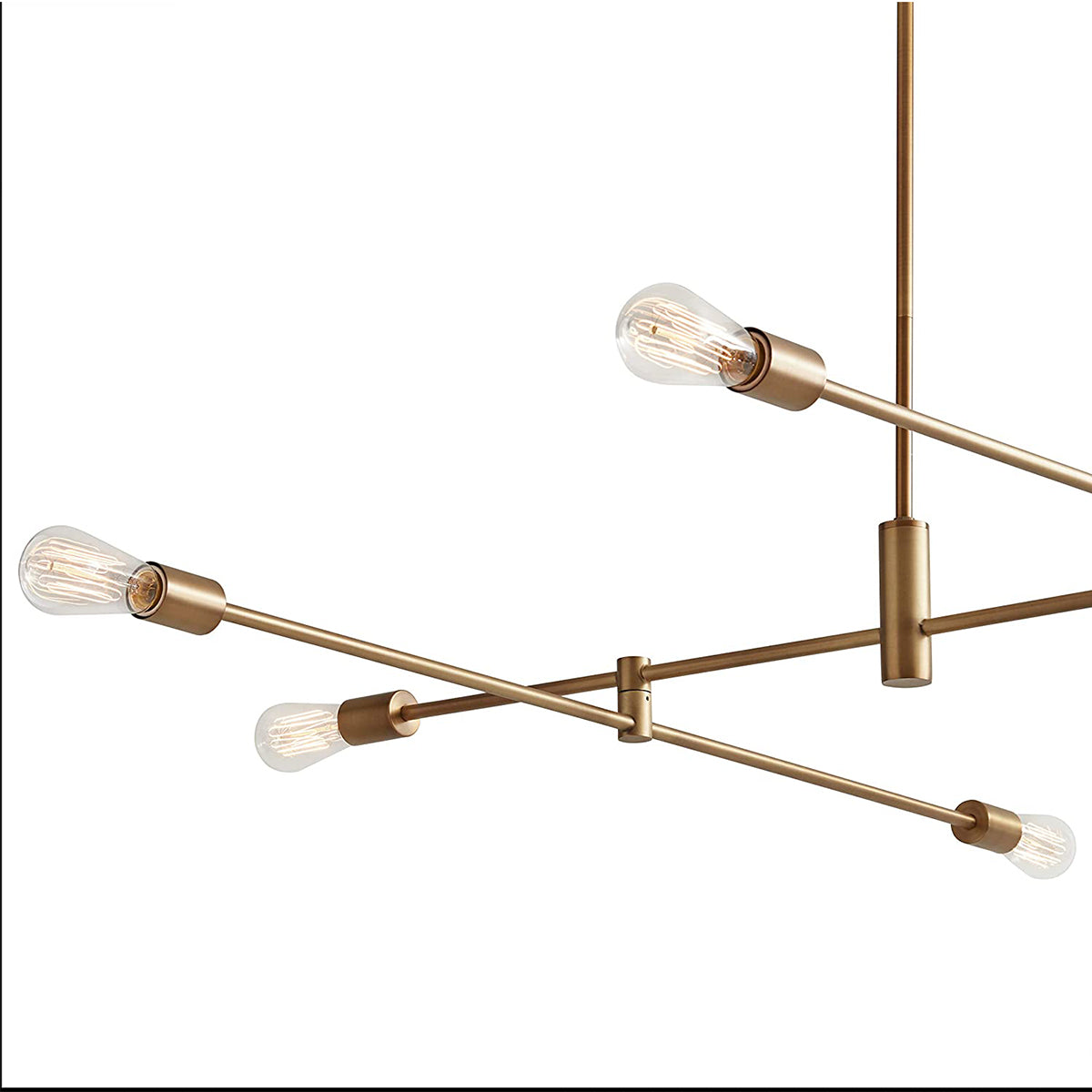 Modern Metal Rod Ceiling Pendant Chandelier