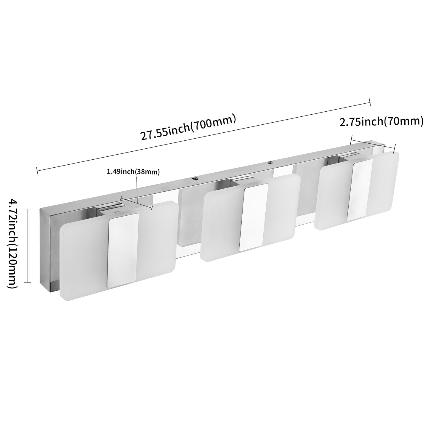 LED Bathroom Vanity Light Fixture-6660-3T