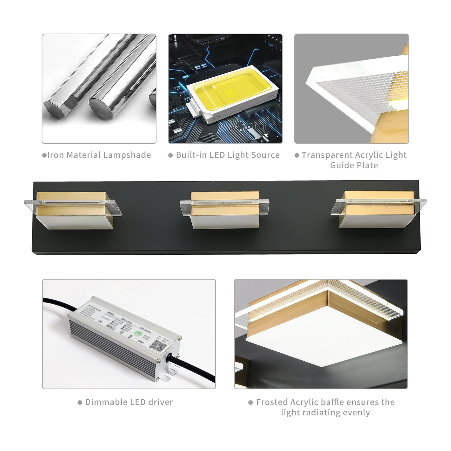 AMARTIZ™ Bathroom Vanity Light Fixture-9550-3T