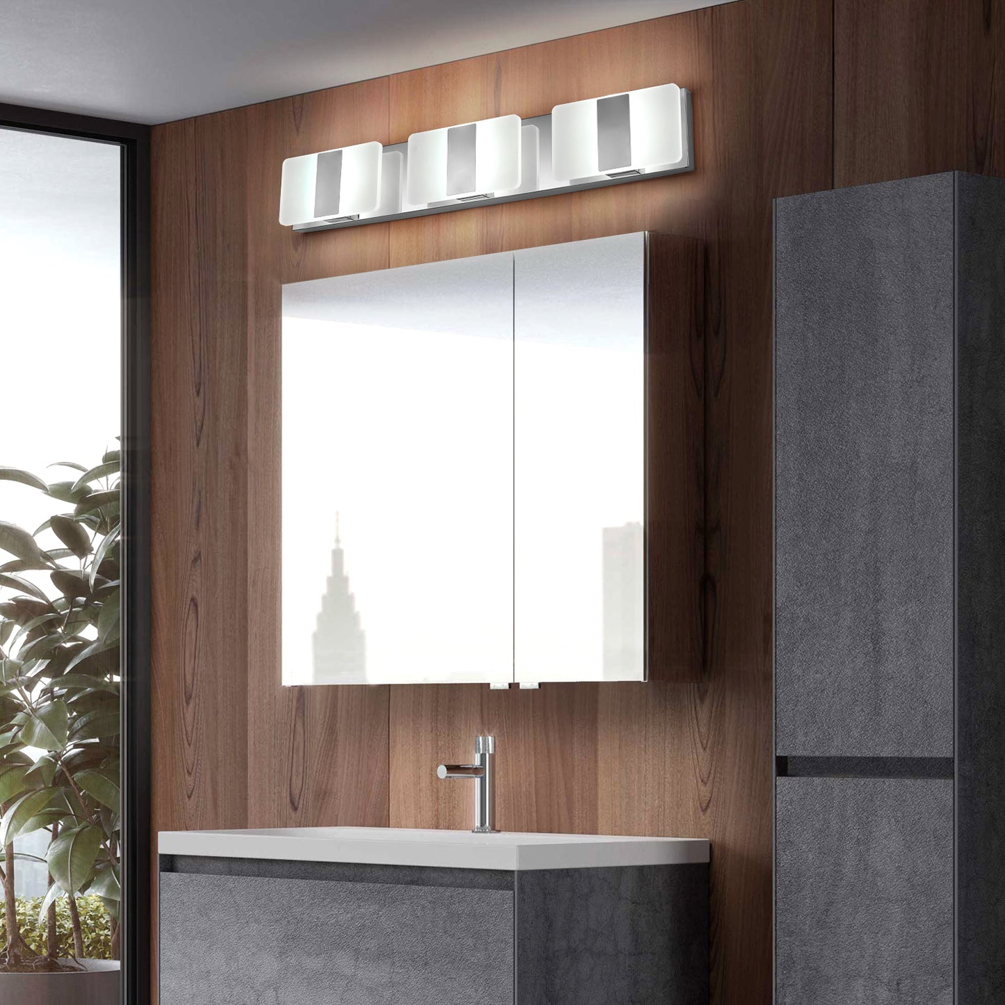 LED Bathroom Vanity Light Fixture-6660-3T