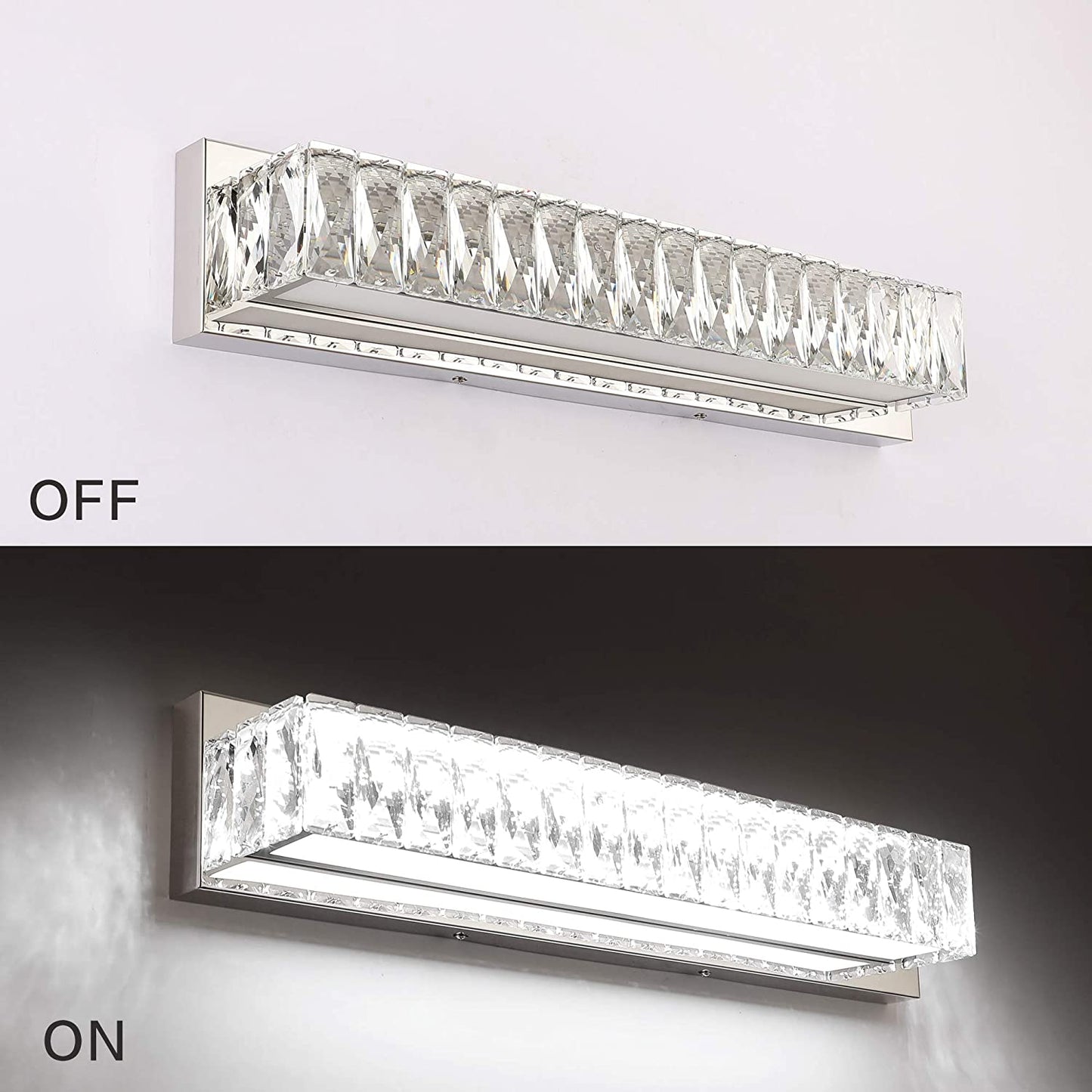 Crystal Bathroom Vanity Lighting Fixtures,23inch