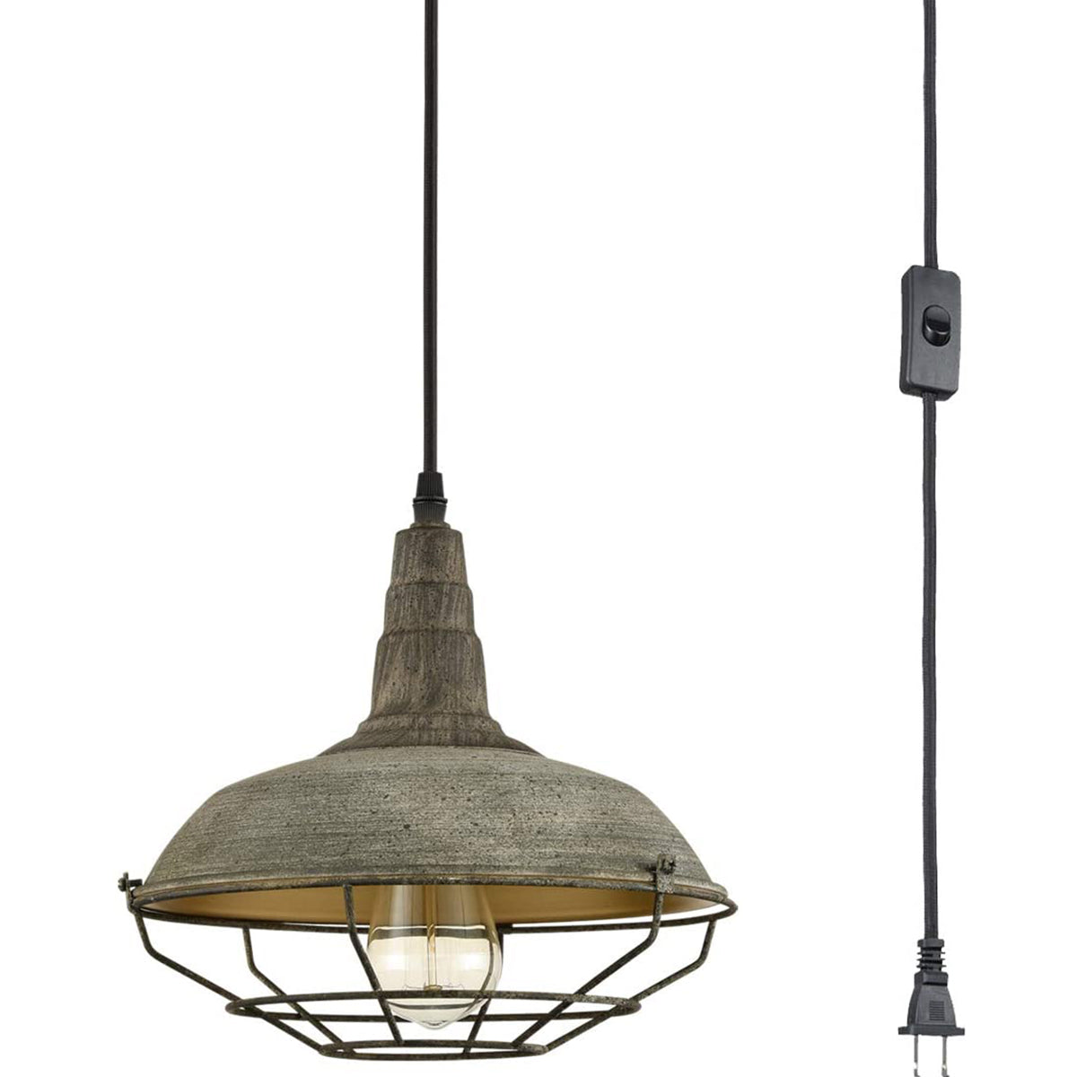 Farmhouse Plug in Pendant Light