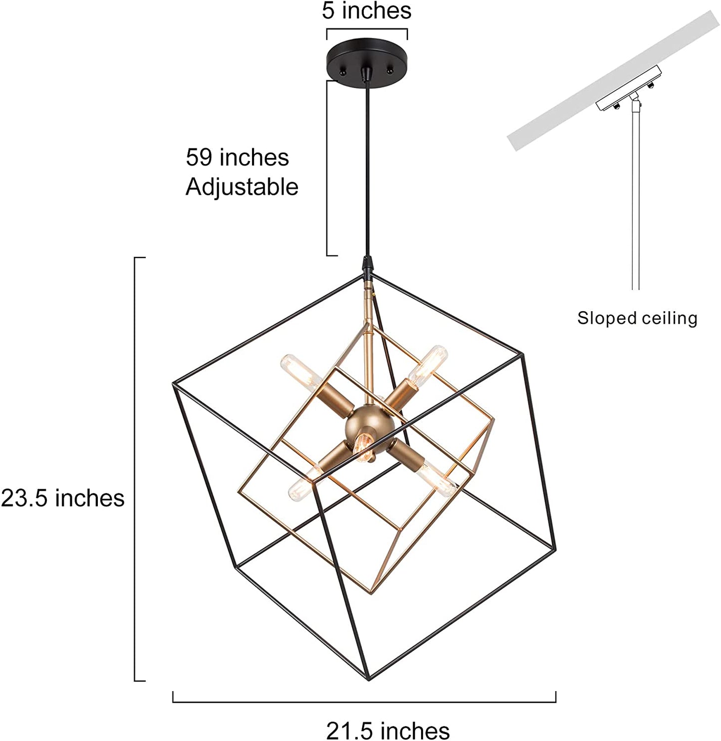 Gold Chandelier Light Fixture