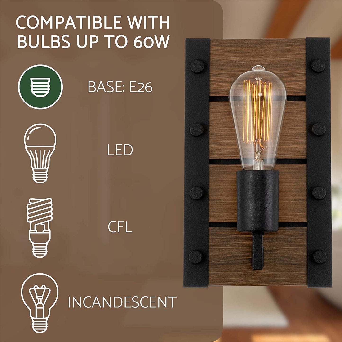 10" Modern Farmhouse Wall Fixture