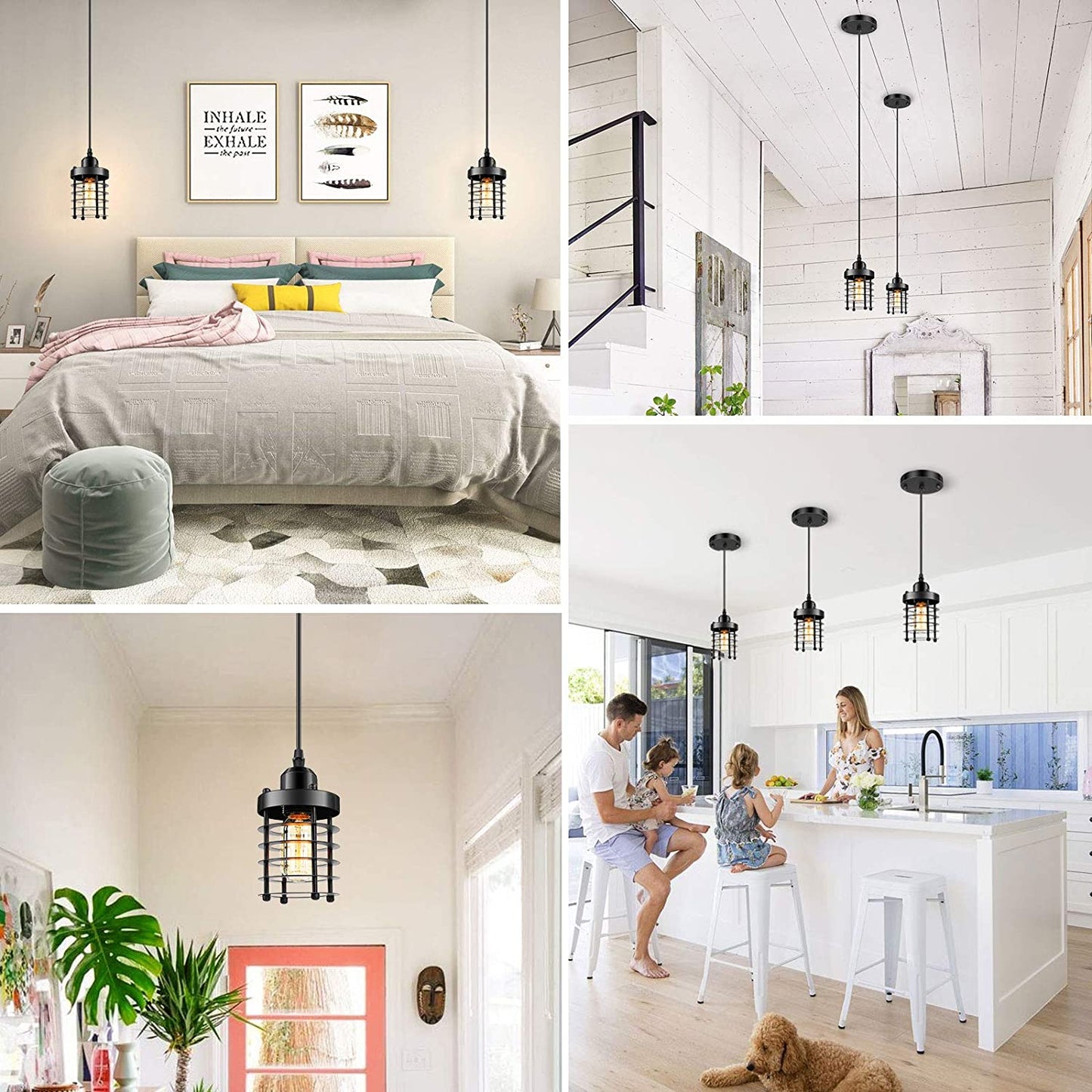 3 Packs Industrial Pendant Lighting