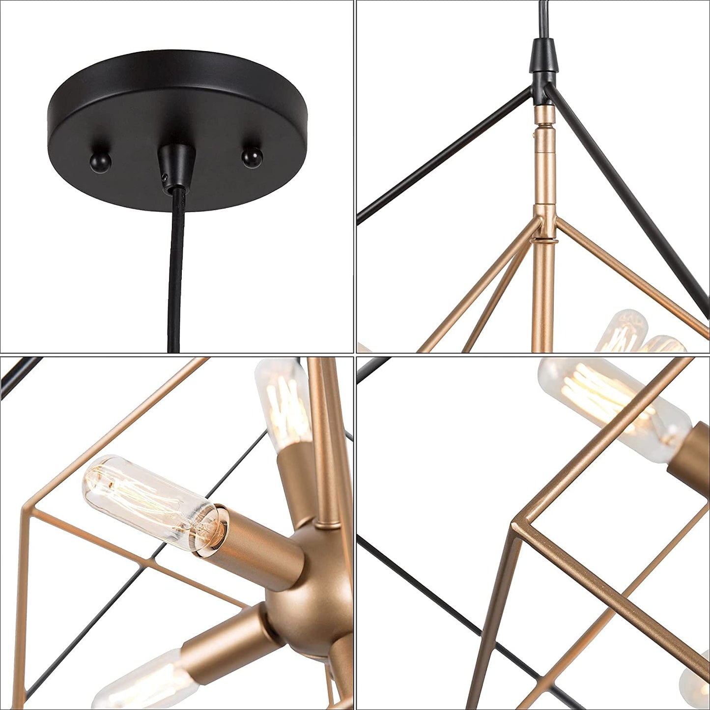 Gold Chandelier Light Fixture