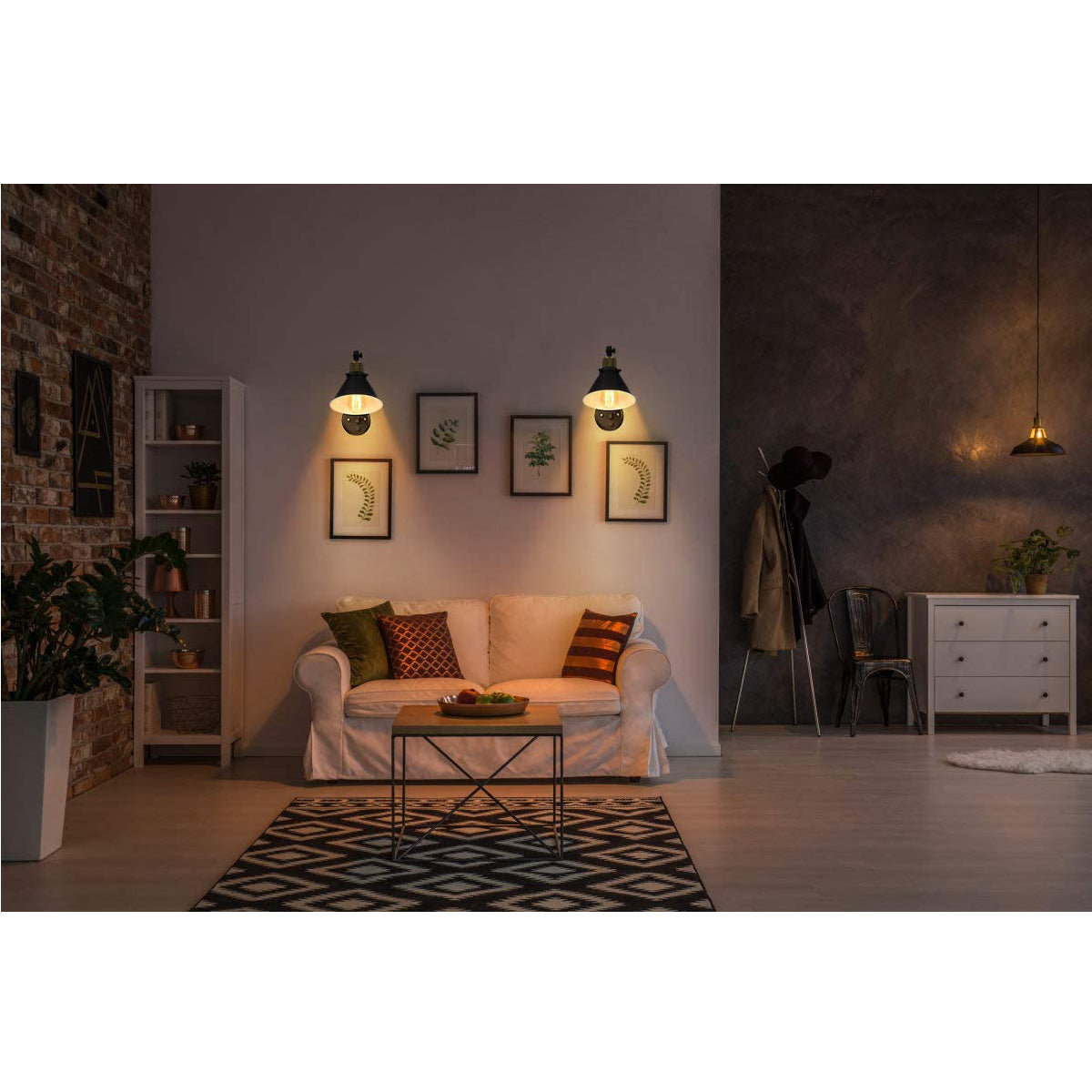 Dimmable Wall Sconce Plug in.