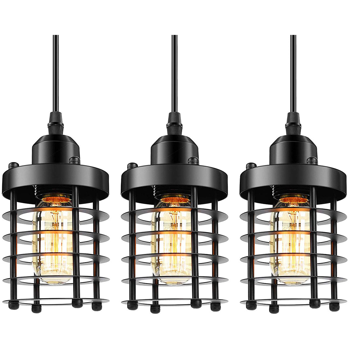3 Packs Industrial Pendant Lighting