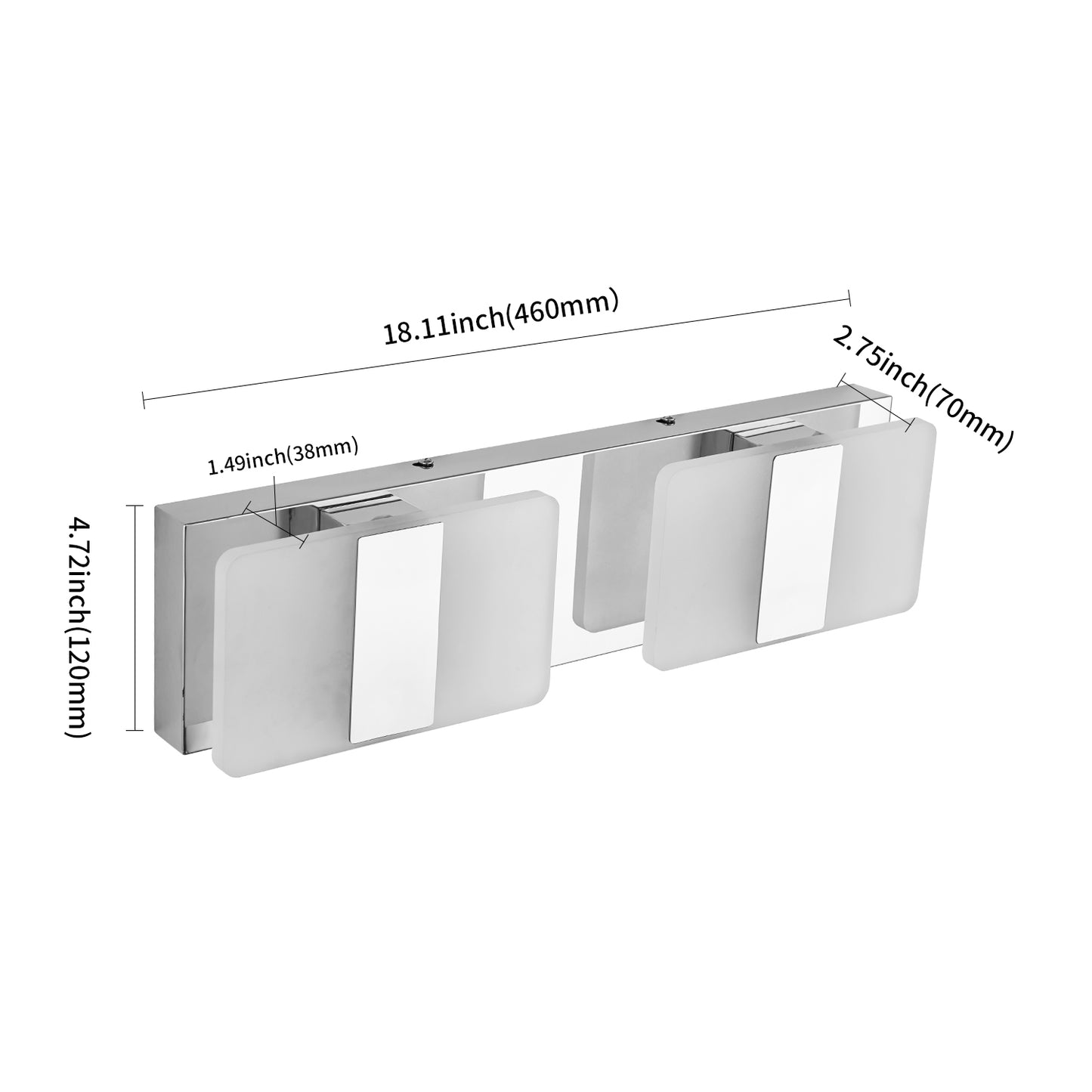 LED Bathroom Vanity Light Fixture-6660-2T