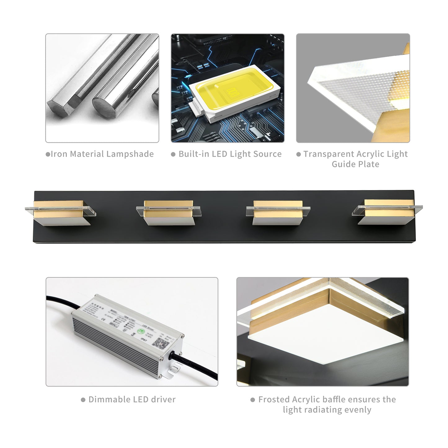 AMARTIZ™Bathroom Vanity Light Fixture-9550-4T