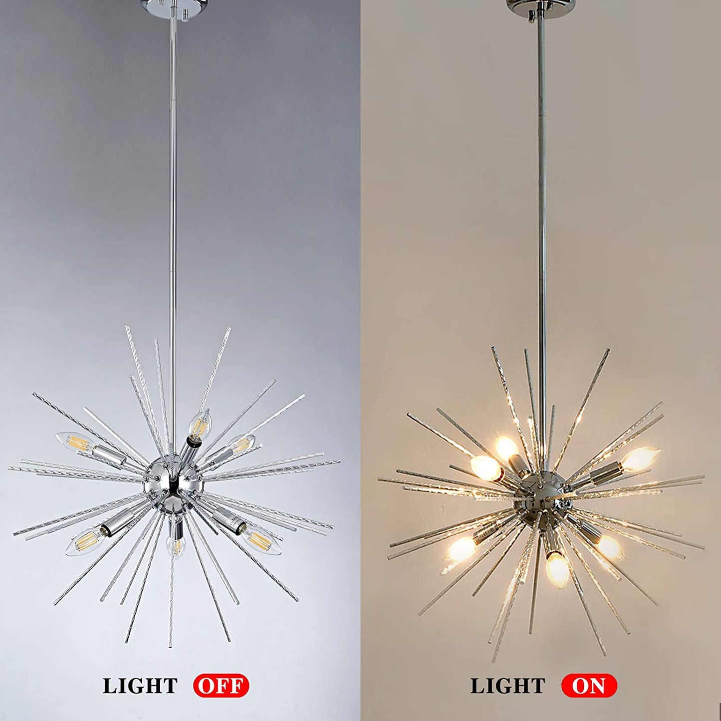 6-Lights Sputnik Chandeliers